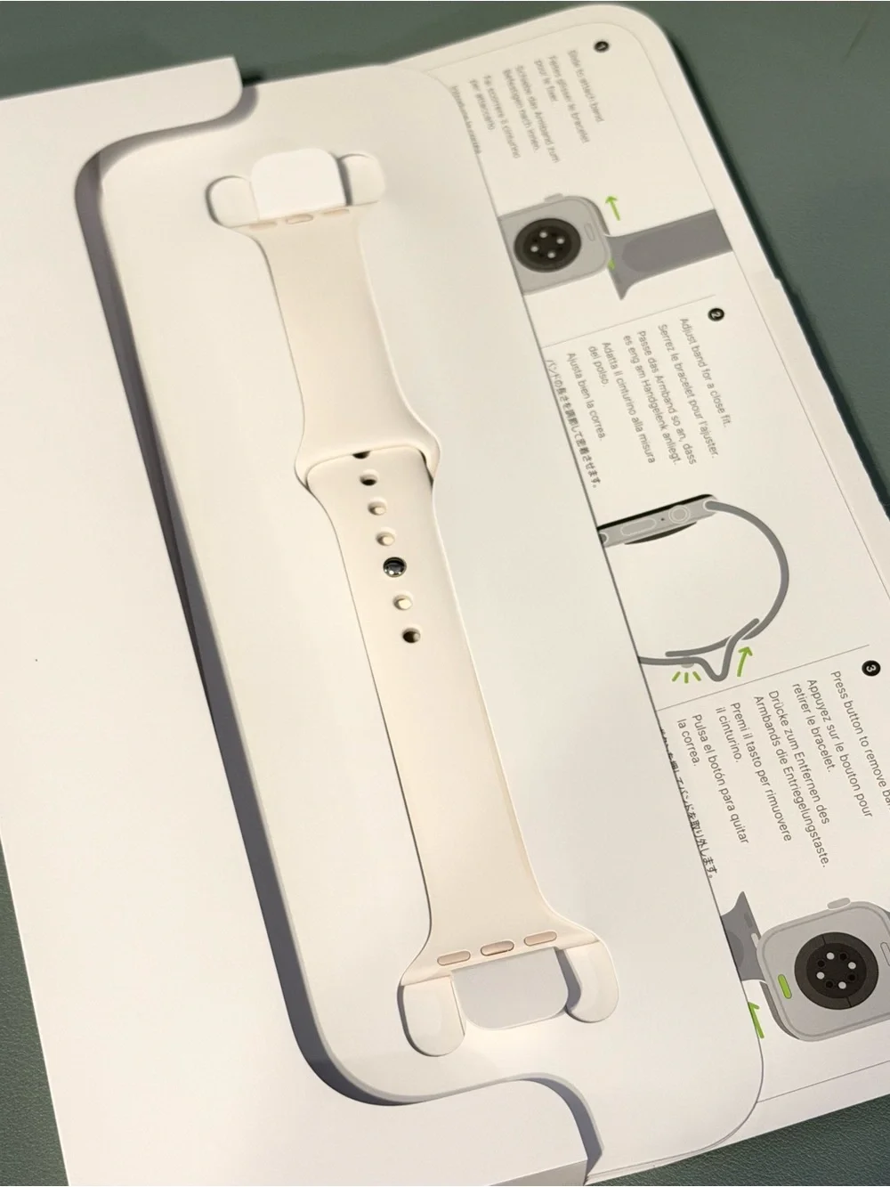 New Apple Light Blush Silicone Apple Watch Band 46mm M/L